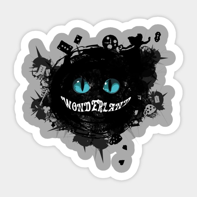 Wonderland Sticker by yuniku